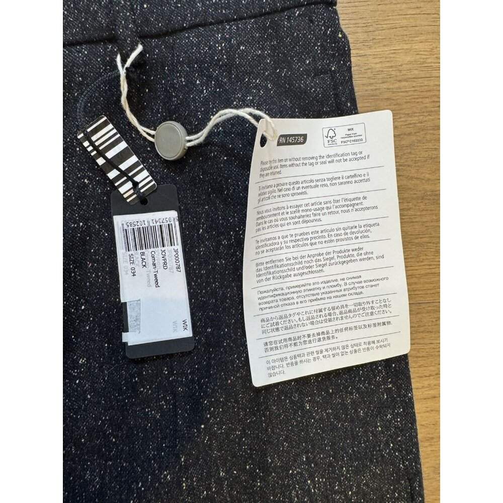 Joseph Wool Slacks Gray And Black Tweed Pleated Front Size 2 New With Tags - Picture 13 of 16